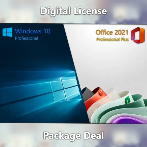 Microsoft Office 2021 Professional Plus & Microsoft Windows 10 Professional digital license keys