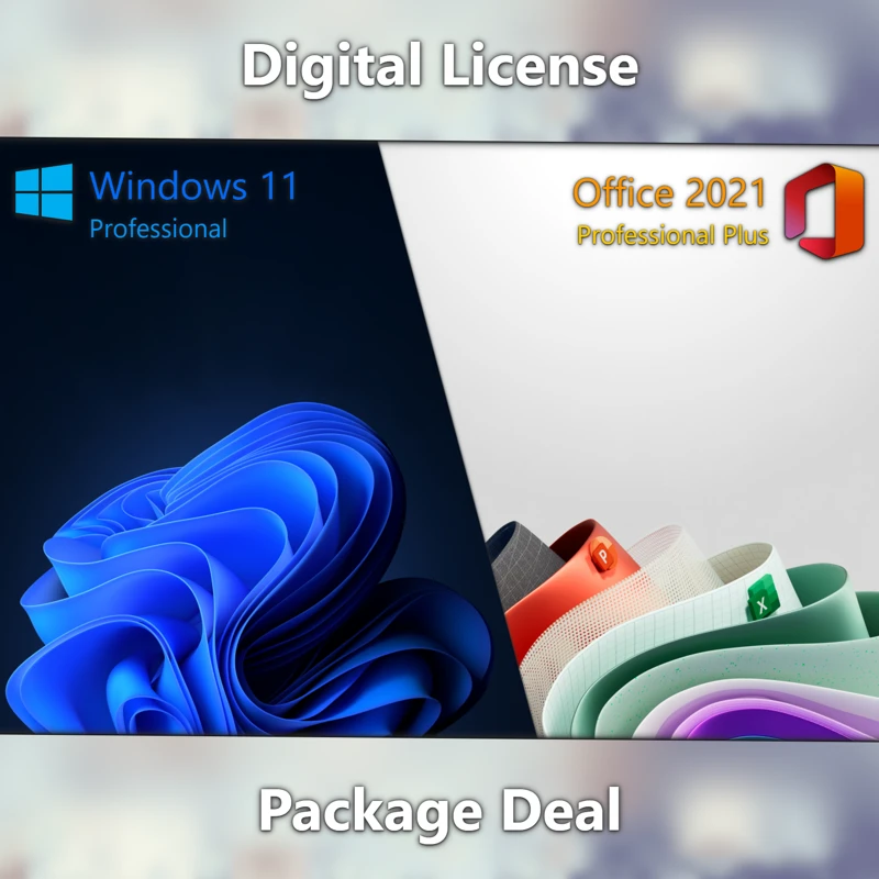 Microsoft Office 2021 Pro Plus & Microsoft Windows 11 Pro digital license keys