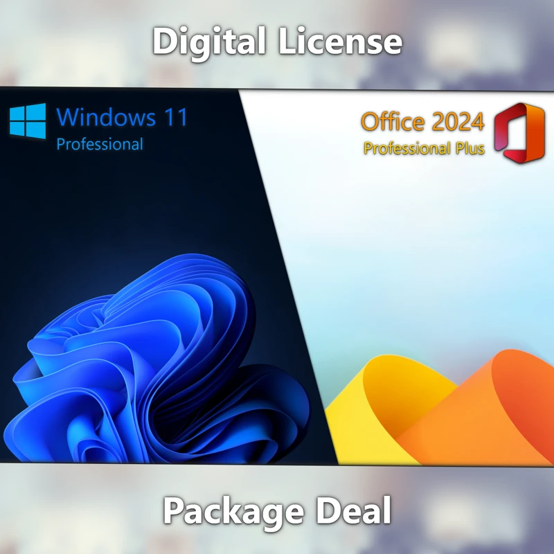 Microsoft Office 2024 Pro Plus & Microsoft Windows 11 Pro digital license keys